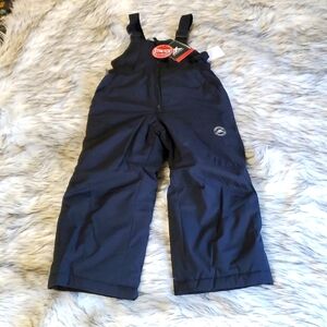 Zero Xposur black lined ski bibs size XS 4/5 boot cut